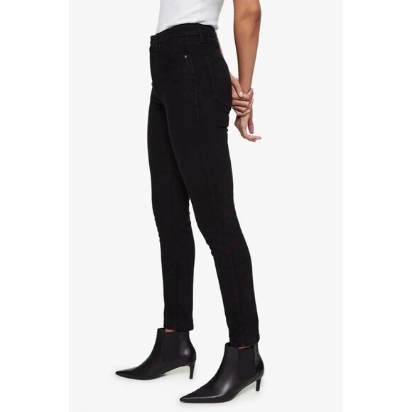 ANINE BING Jagger OD Black Dark Blue High Rise Skinny Ankle Jeans, Size 28 - Picture 3 of 15